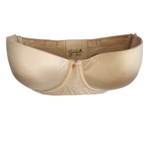 Savage X Fenty Strapless Bra Size 32DD Beige Nude Underwire Lightly Lined